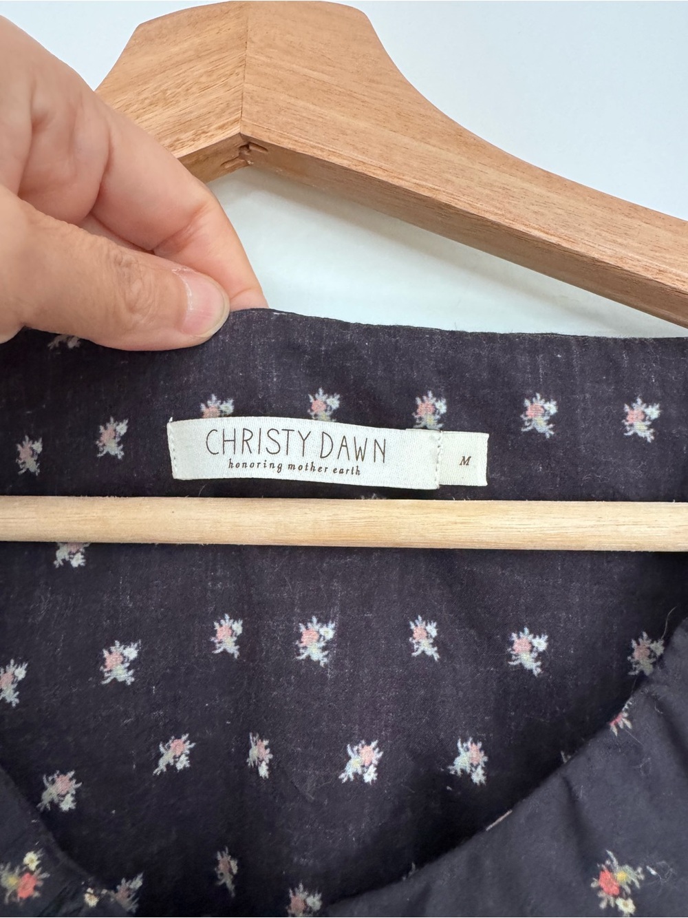 CHRISTY DAWN Black Blouse with Pink Floral Print - Picture 3 of 7